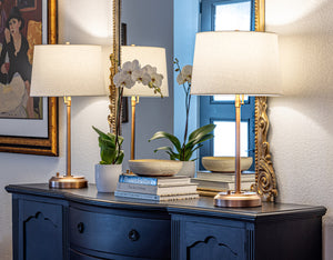 pair of cordless alexis table lamps for designers