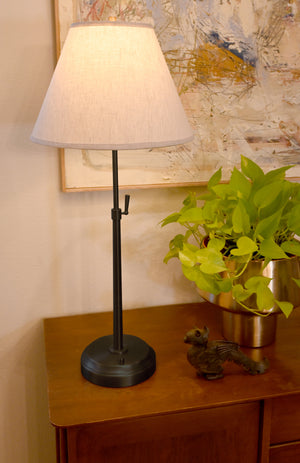 alexis telescopic cordless lamp in black