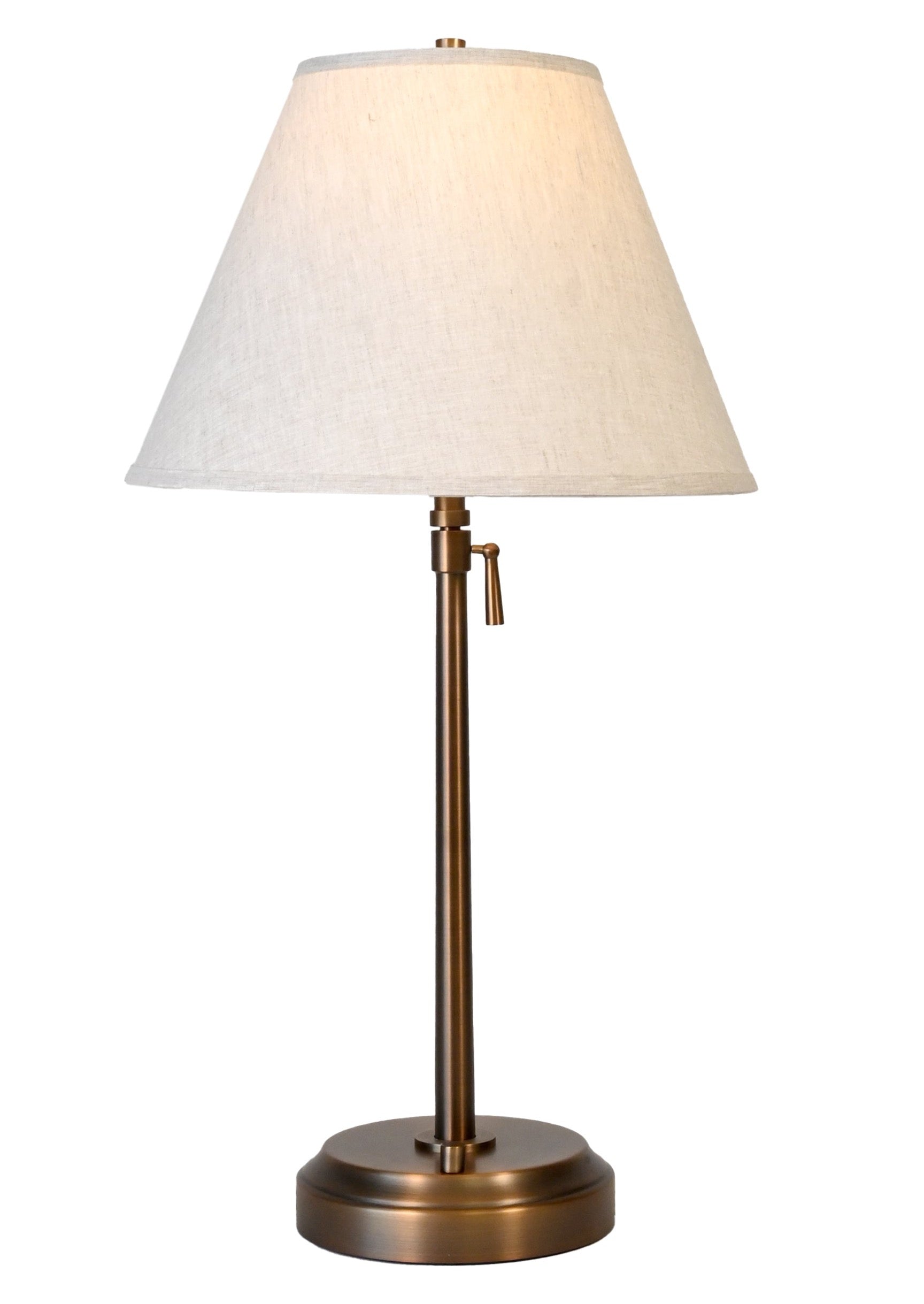 Brass Floor Lamp With Brass Empire Shade