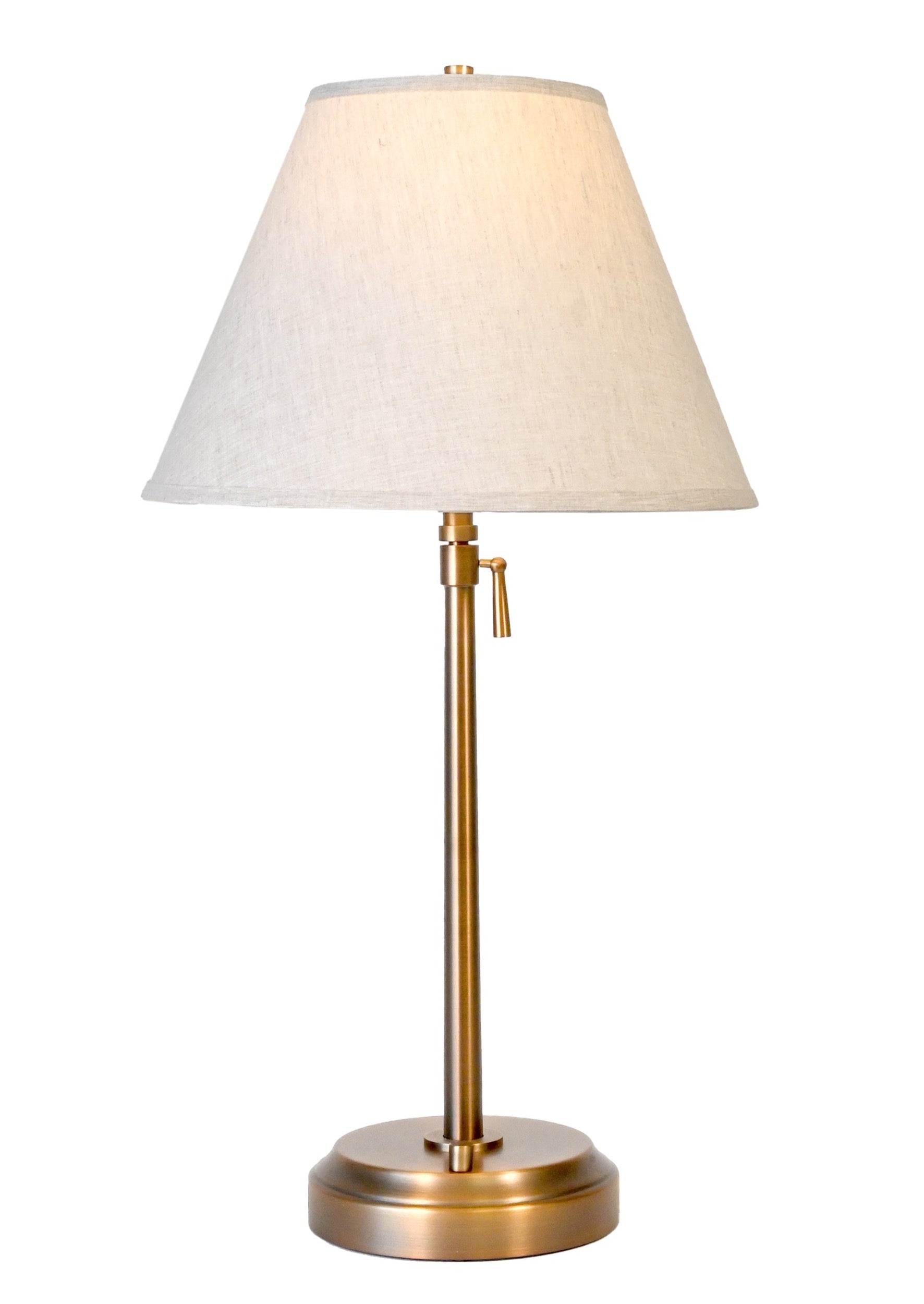 alexis brass telescopic cordless table lamp