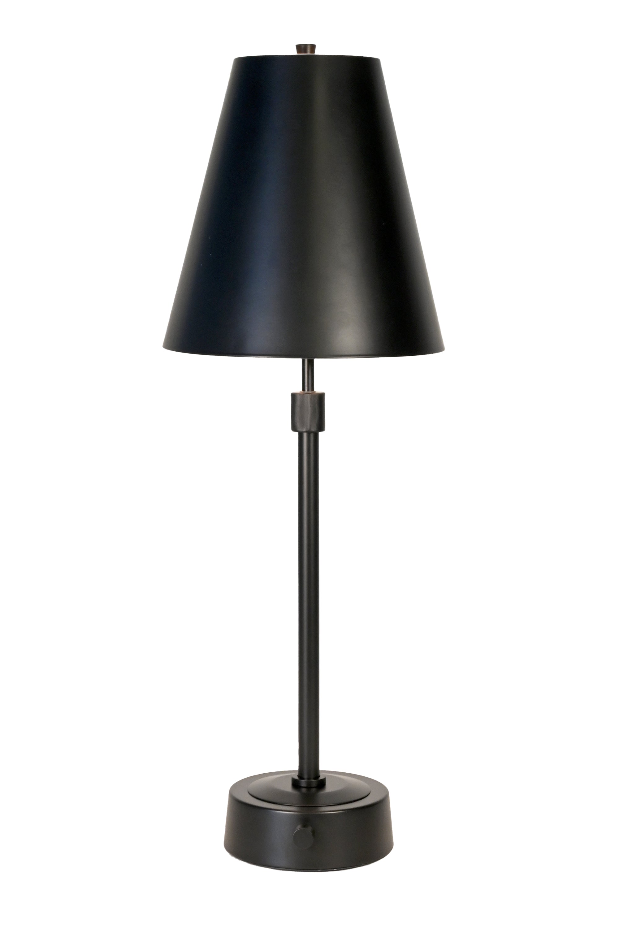 Mini Cordless Buffet Lamp Black Metal Shade