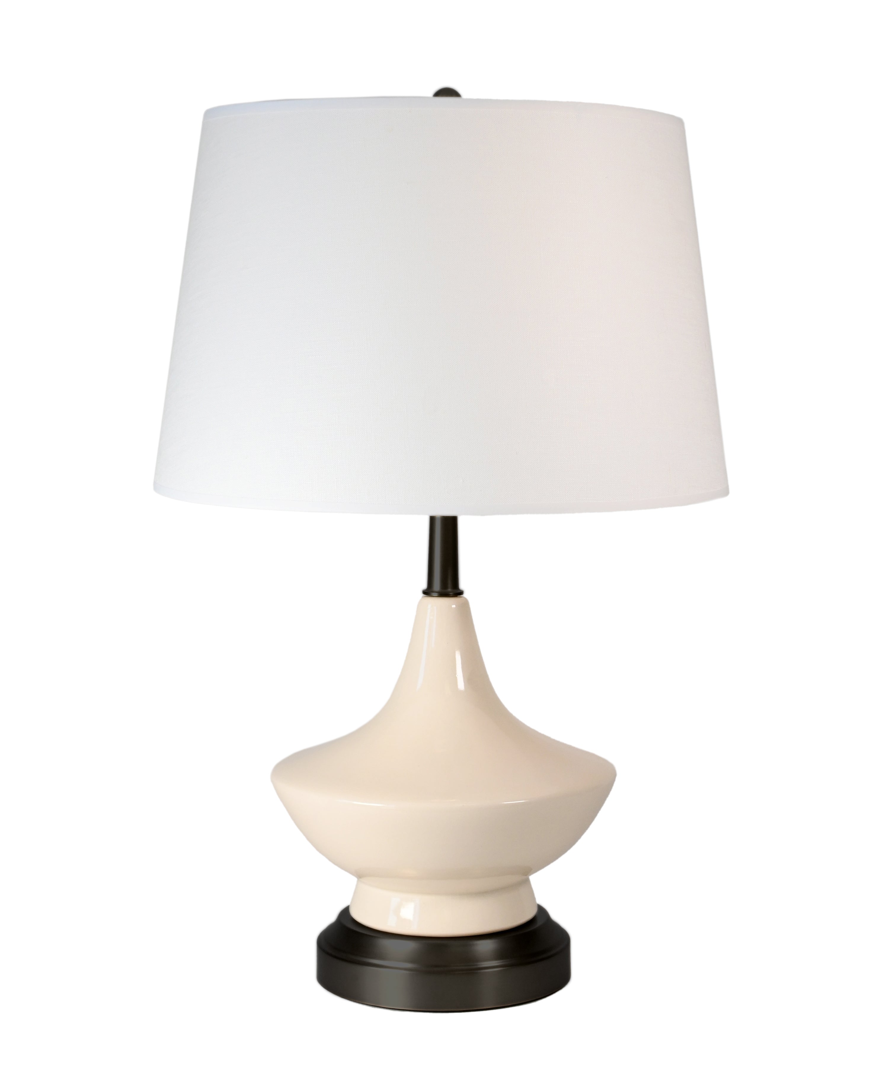 Cordless Rechargeable Battery Operated Table Lamp - Black