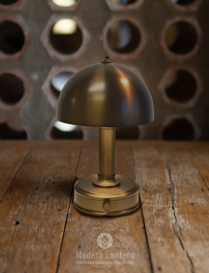 Tito vintage brass small rechargeable lamp