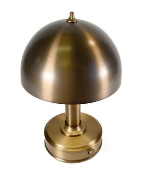 Tito mini battery lamp in vintage brass finish