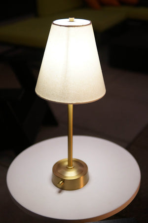 brass buffet mini lamp cordless