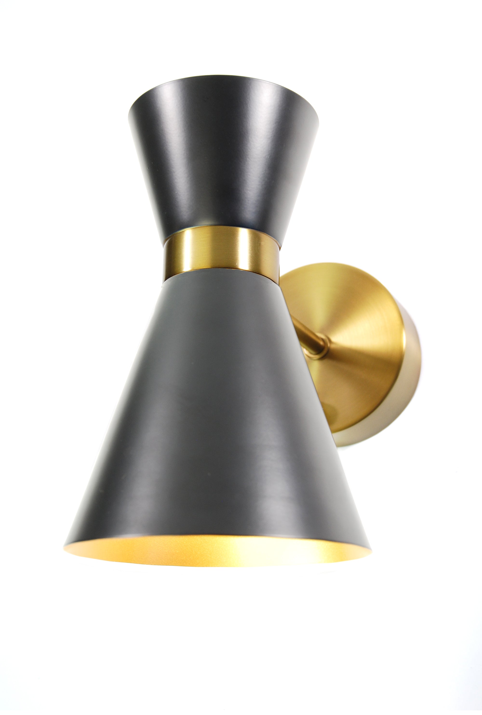 houseof Metal Cone Shade Wall Light - Gold