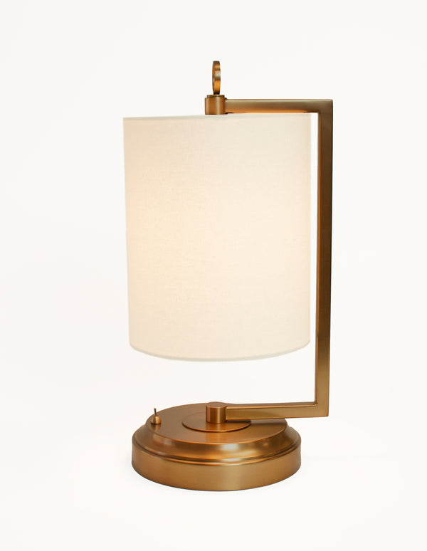 Abbey Cordless Lamp - Dark Antique Brass