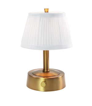 Mini Metal Cordless Lamp - Antique Brass