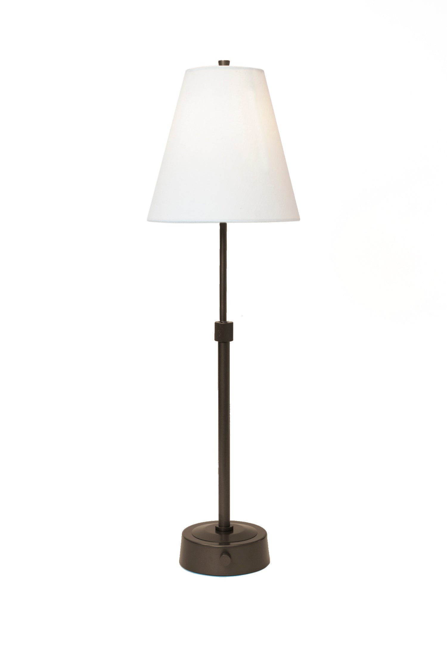 mini telescopic battery operated cordless lamp in bronze