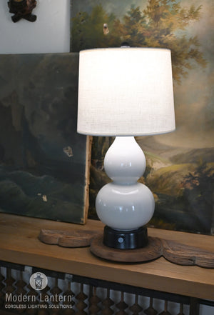 CORDLESS CERAMIC TABLE LAMPS  Cordless lamps, Battery operated table lamps,  Modern lanterns